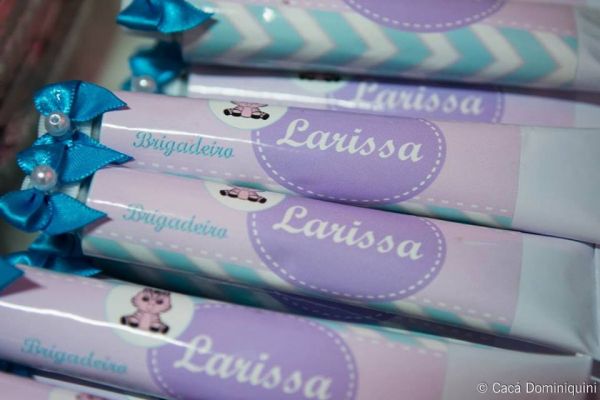 Bisnaga de brigadeiro 30g com laço