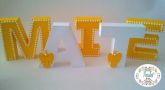 Letras 3D com apliques ou pedraria